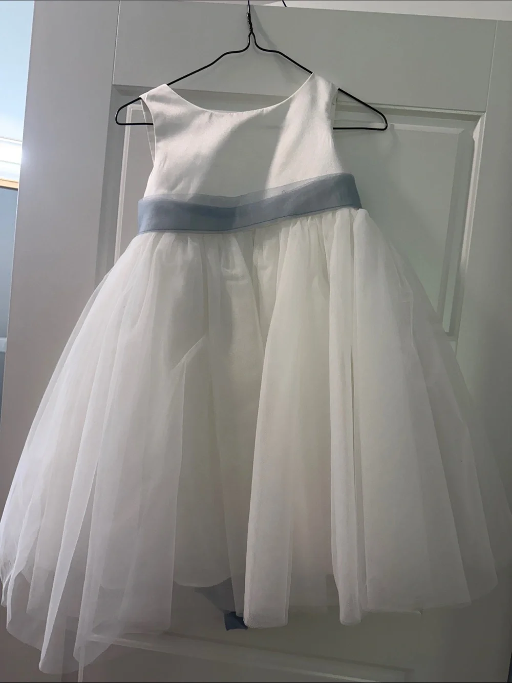 Azazie White flower girl Gown Bodice with Label